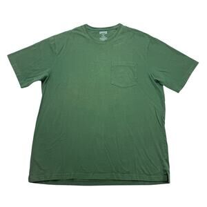 Duluth Trading Shirt Mens XL Longtail Green Cotton Heavyweight Workwear